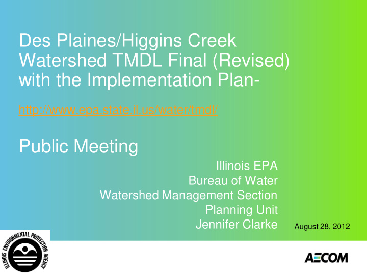 watershed tmdl final revised with the implementation plan