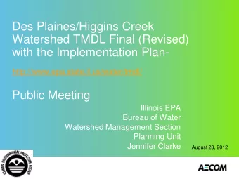 Watershed TMDL Final (Revised)  with the Implementation Plan-