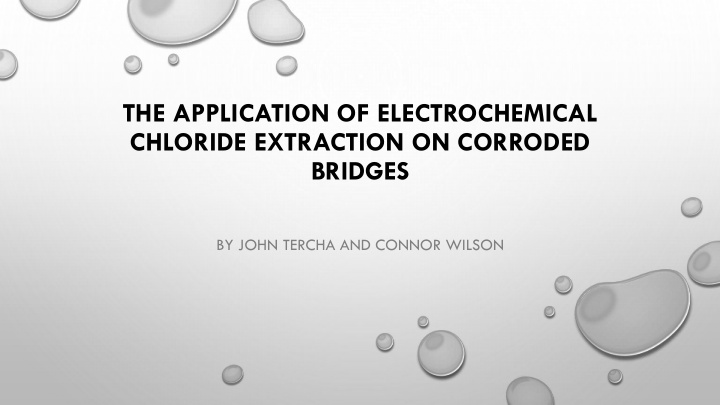 the application of electrochemical