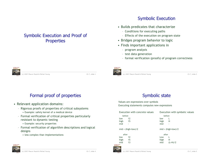 symbolic execution