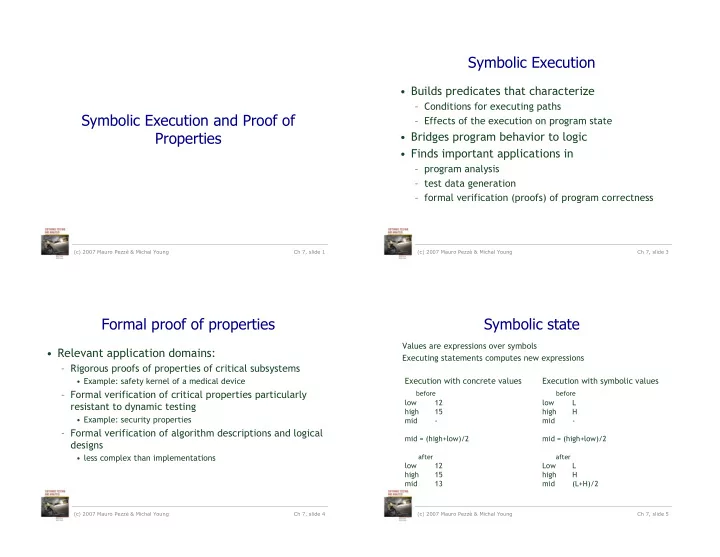 symbolic execution