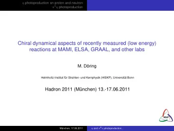Chiral dynamical aspects of recently measured (low energy)  reactions at MAMI, ELSA, GRAAL, and