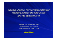 judicious choice of waveform parameters and judicious