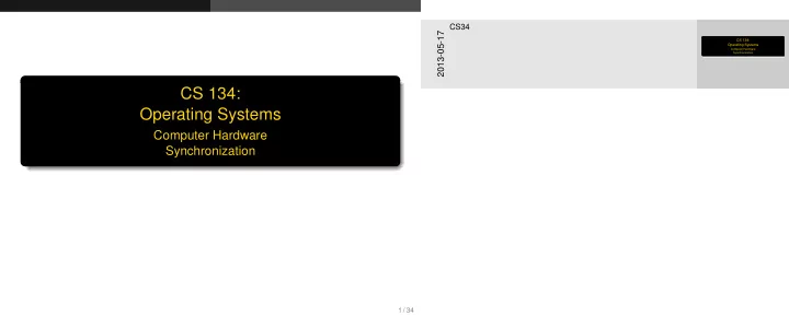 cs 134 operating systems