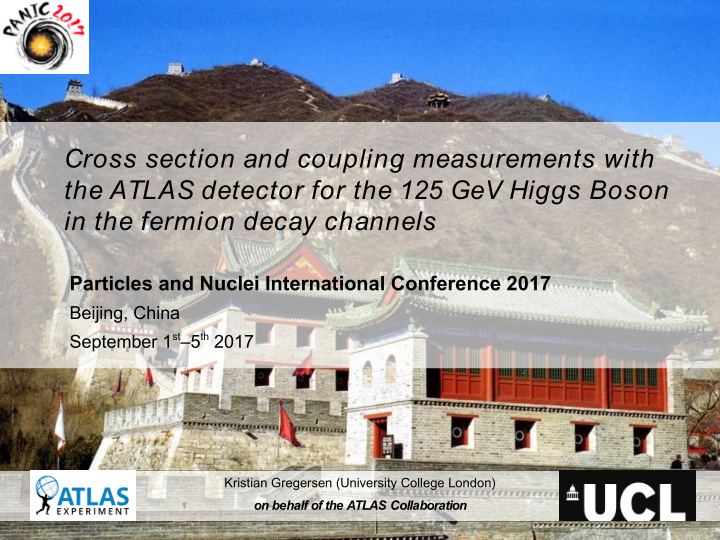 cross section and coupling measurements with the atlas