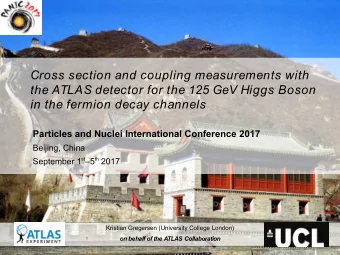 Cross section and coupling measurements with  the ATLAS detector for the 125 GeV Higgs Boson  in