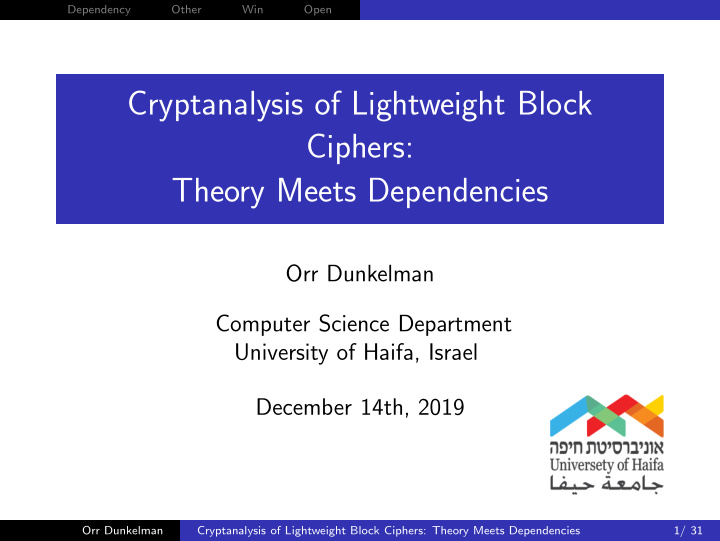 cryptanalysis of lightweight block ciphers theory meets