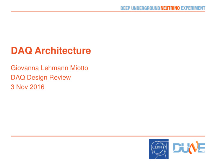 daq architecture