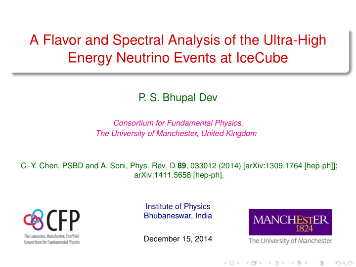 a flavor and spectral analysis of the ultra high energy