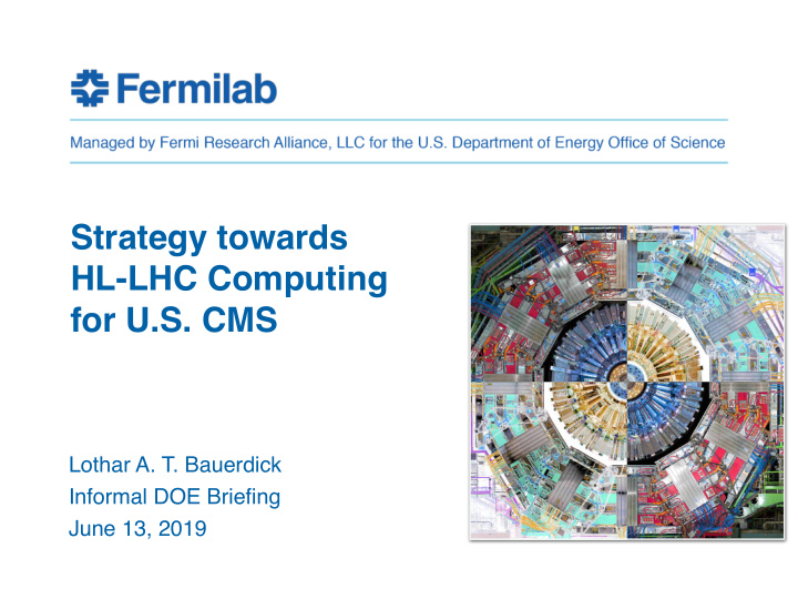 strategy towards hl lhc computing for u s cms