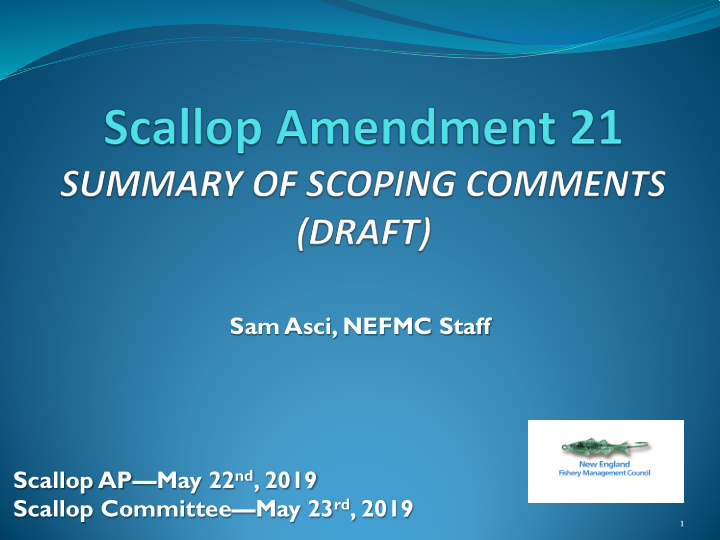 sam asci nefmc staff scallop ap may 22 nd 2019 scallop