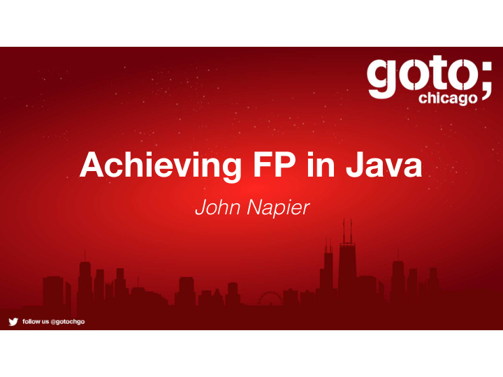 achieving fp in java