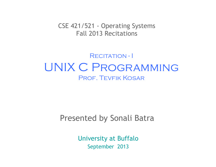 unix c programming