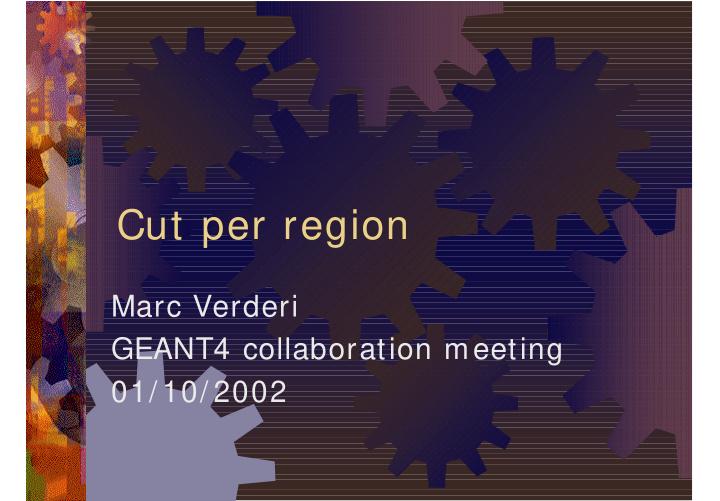 cut per region