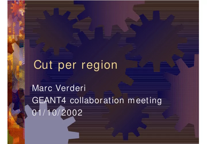 cut per region