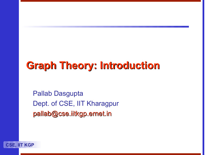 graph theory introduction graph theory introduction