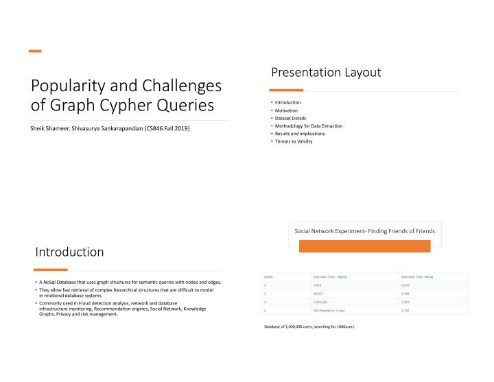 popularity and challenges of graph cypher queries