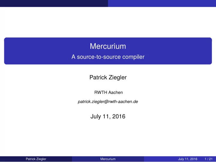 mercurium