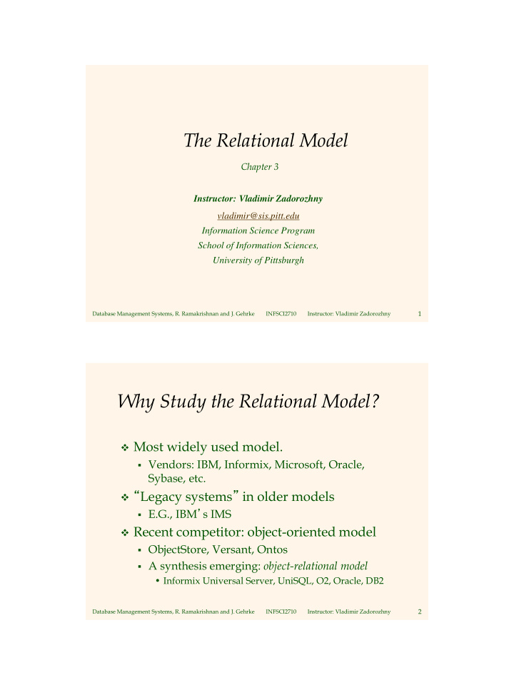 the relational model