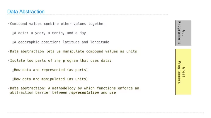 data abstraction
