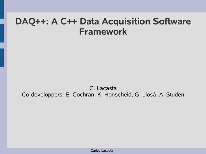 daq a c data acquisition software framework