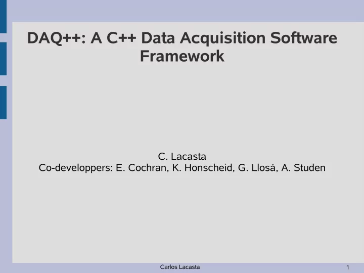 daq a c data acquisition software framework