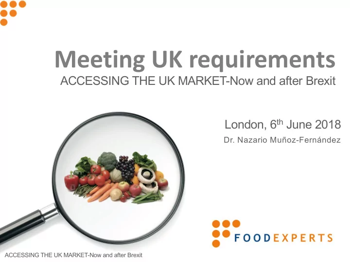 meeting uk requirements