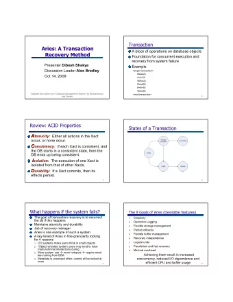 A block of operations on database