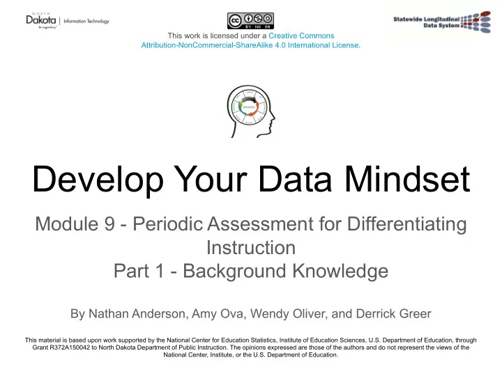 develop your data mindset