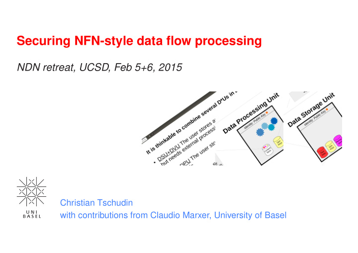 securing nfn style data flow processing