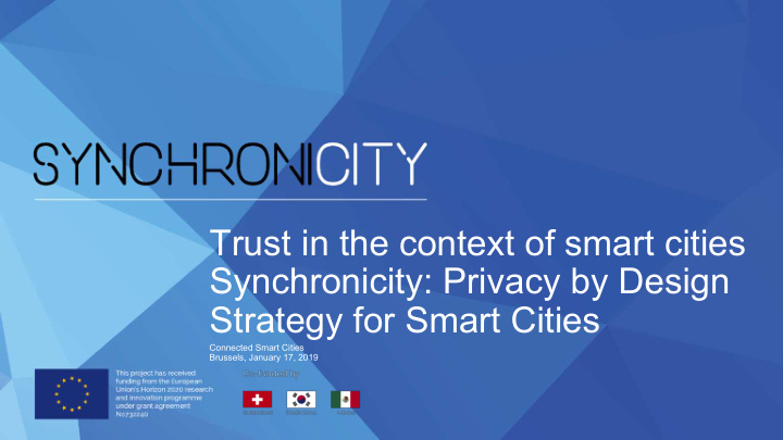 trust in the context of smart cities synchronicity