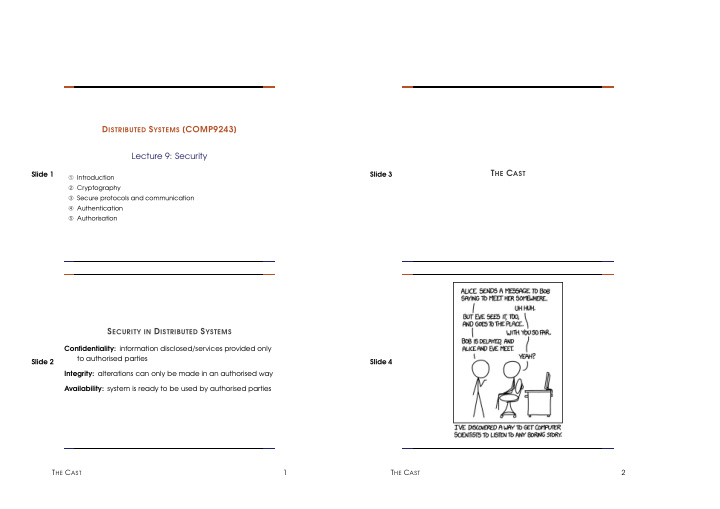 d istributed s ystems comp9243 lecture 9 security