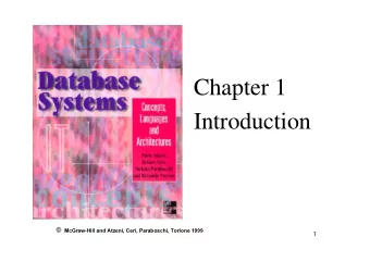 Chapter 1  Introduction  1