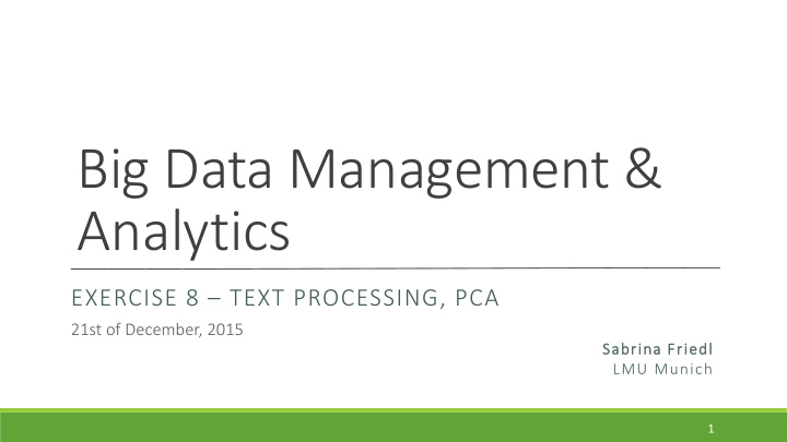 big data management