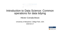 introduction to data science common