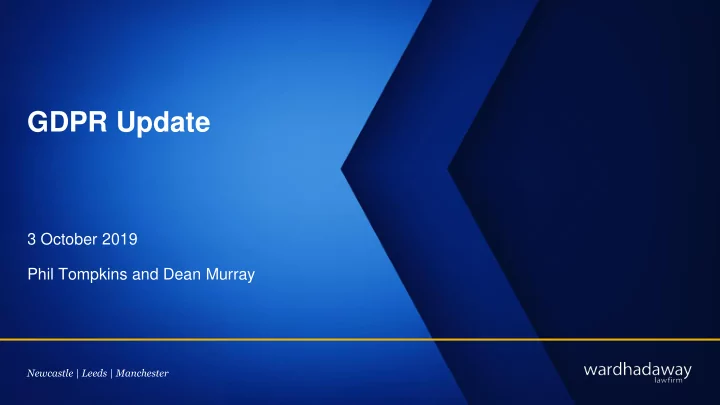 gdpr update