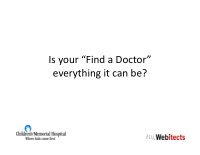 is your find a doctor everything it can be ranked 1 in