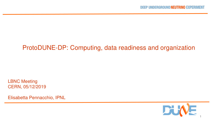 protodune dp computing data readiness and organization