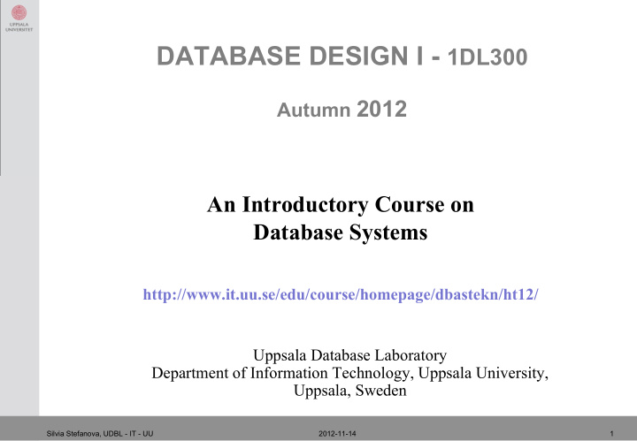 introduction to relational algebra