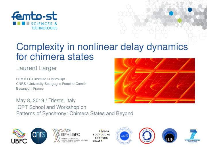 complexity in nonlinear delay dynamics for chimera states