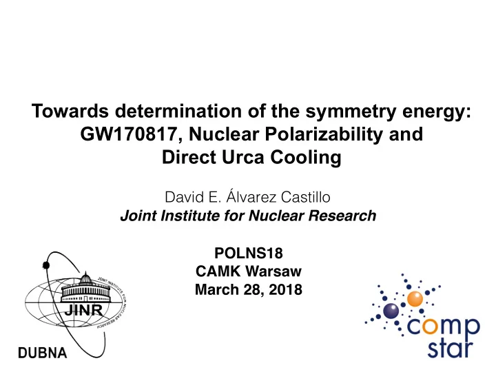 towards determination of the symmetry energy gw170817