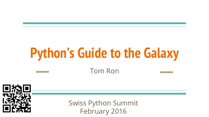 python s guide to the galaxy