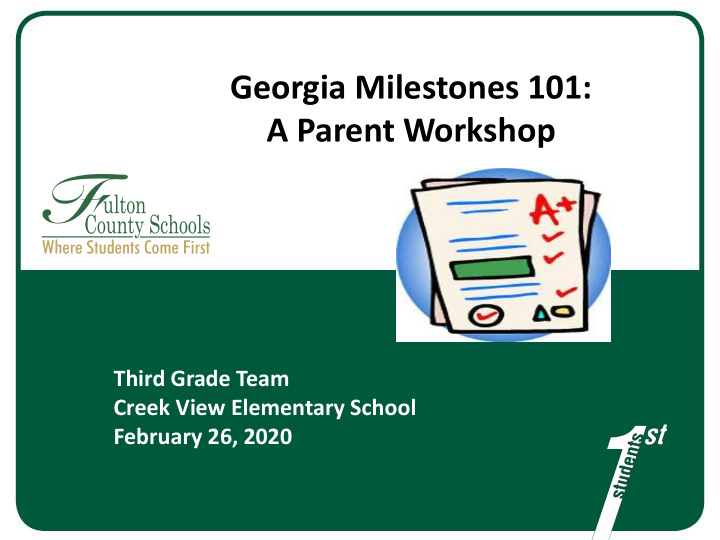 a parent workshop