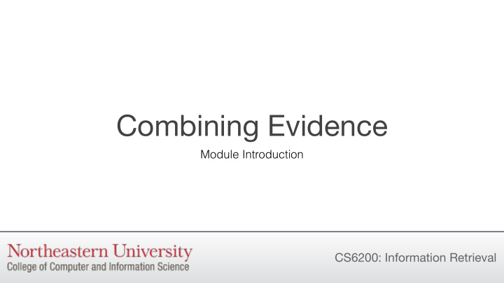 combining evidence