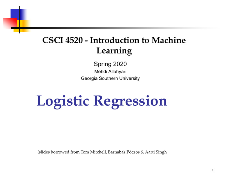 logistic regression