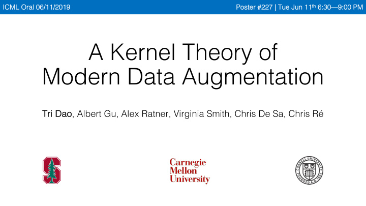 a kernel theory of modern data augmentation