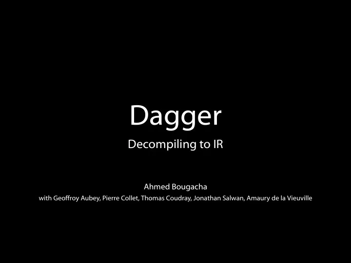 dagger