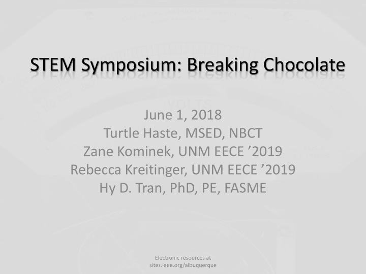 stem symposium breaking chocolate