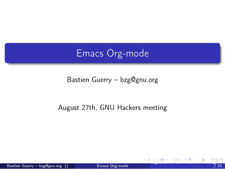 emacs org mode
