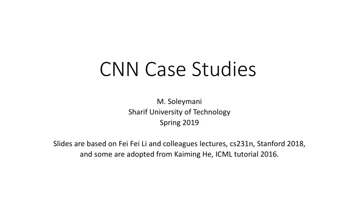 cnn case studies